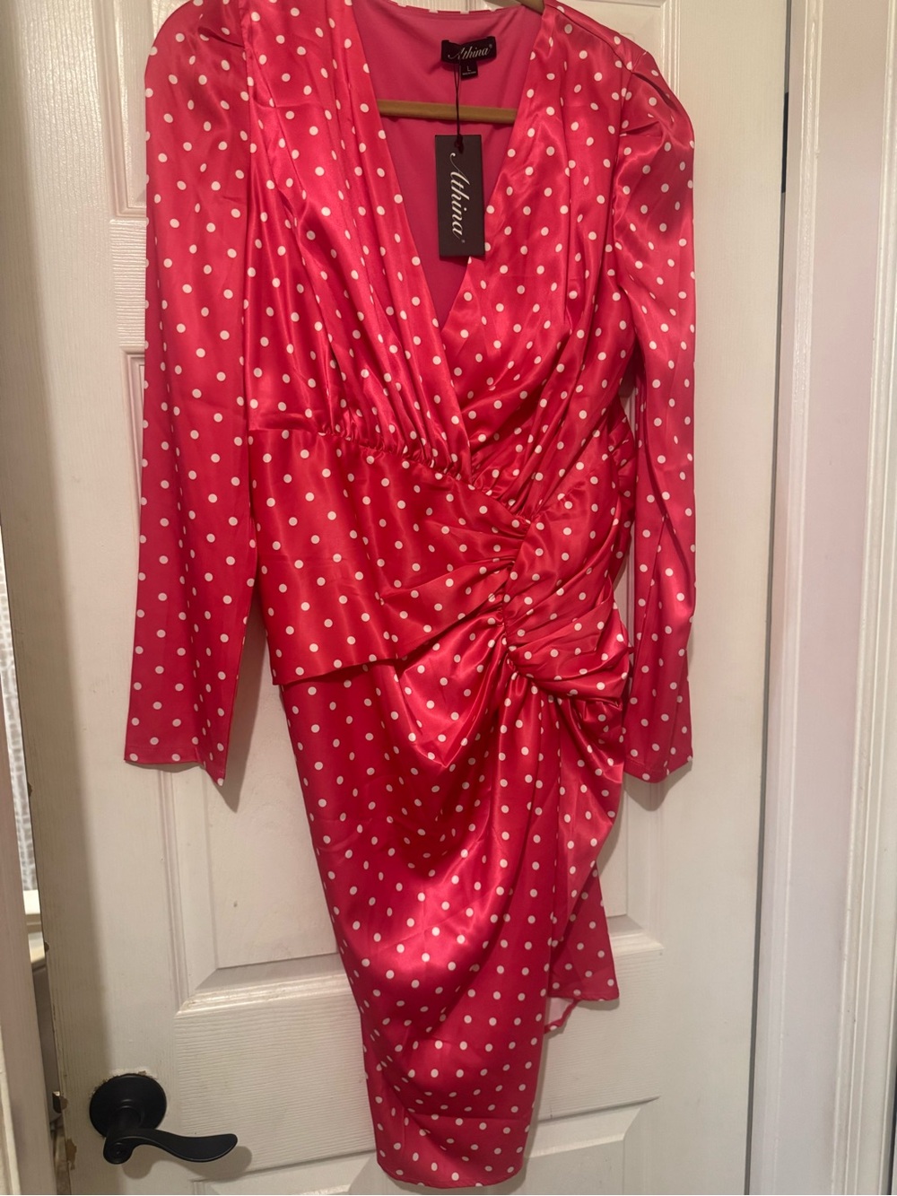 Pink Polka dot dress